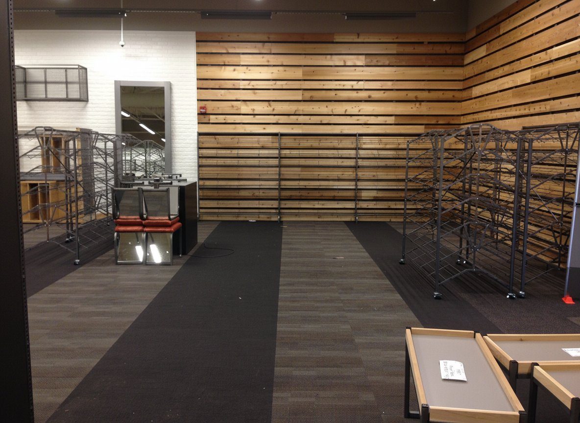 DSW window display area, Ithaca, NY